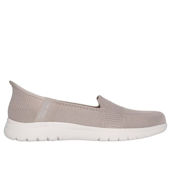 New Skechers Taupe Slip-ins On-the-GO Flex Camellia Comfy Sneakers - Picture 7 of 12